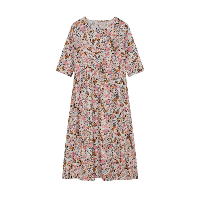 Femme Floral T-Shirt Kjole Stilla
