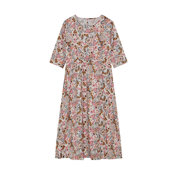 Femme Floral T-Shirt Kjole Stilla