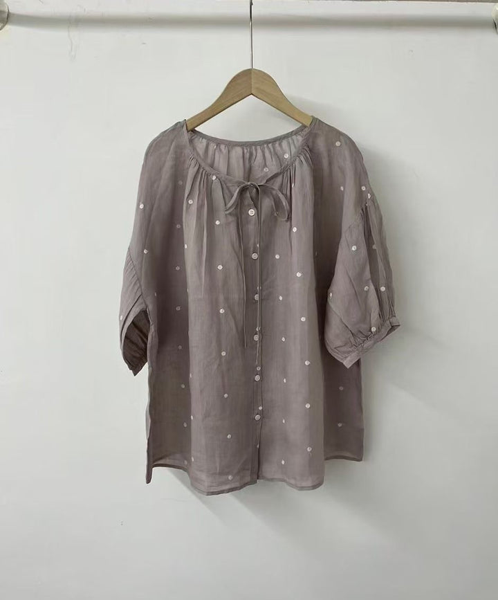 Dame Elegant Overlay Bluse Stilla