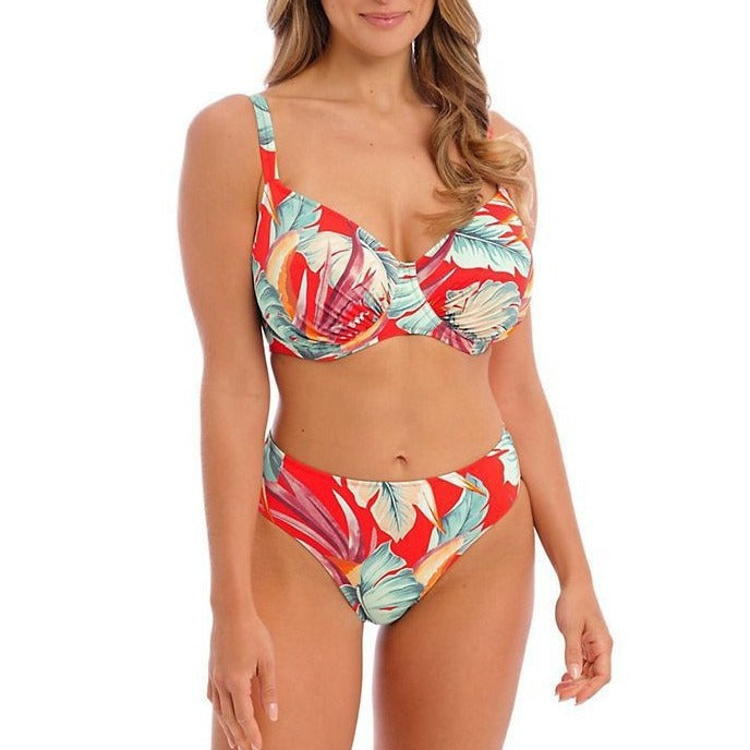 Dame bikini-sæt med blomsterdesign og ekstra støtte Stilla