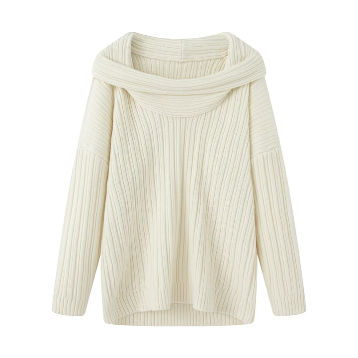 Kvinders chunky striktrøje med modevenlig turtle neck Stilla