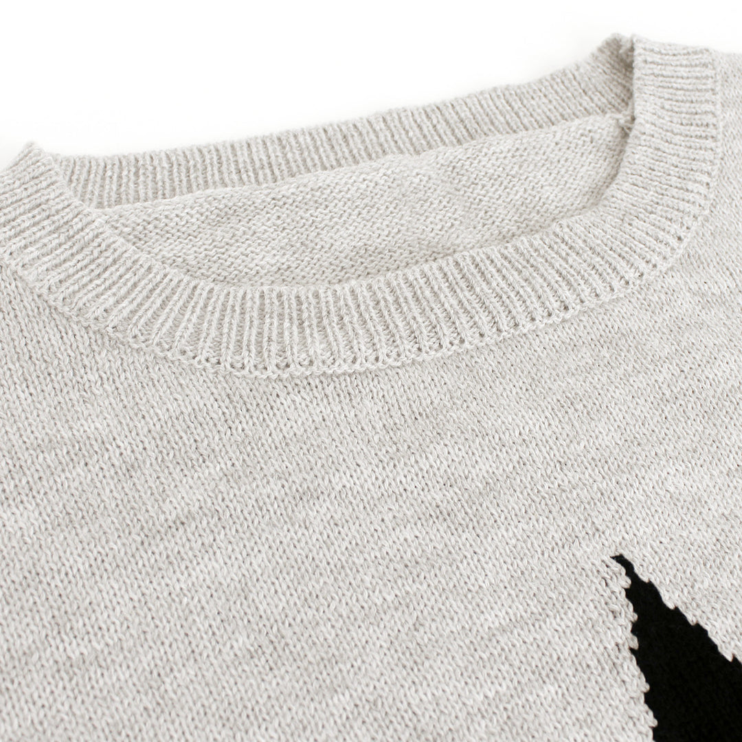 Dame afslappet oversized bluse med stjerneudtryk Stilla