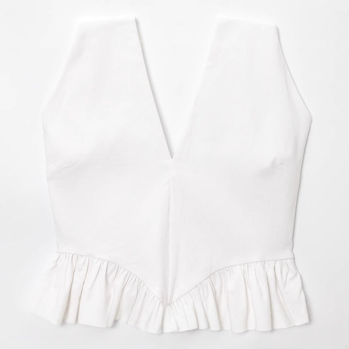 Femme Peplum Halter Top Stilla