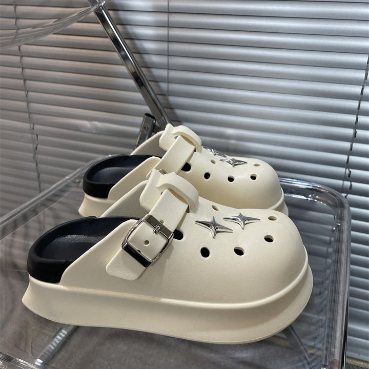 Dame komfortable clogs med moderne spænde-design Stilla