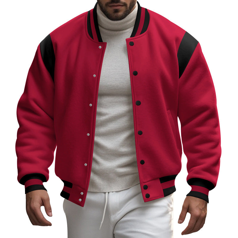 Herre Sporty Collegejakke i Vintage-stil Stilla