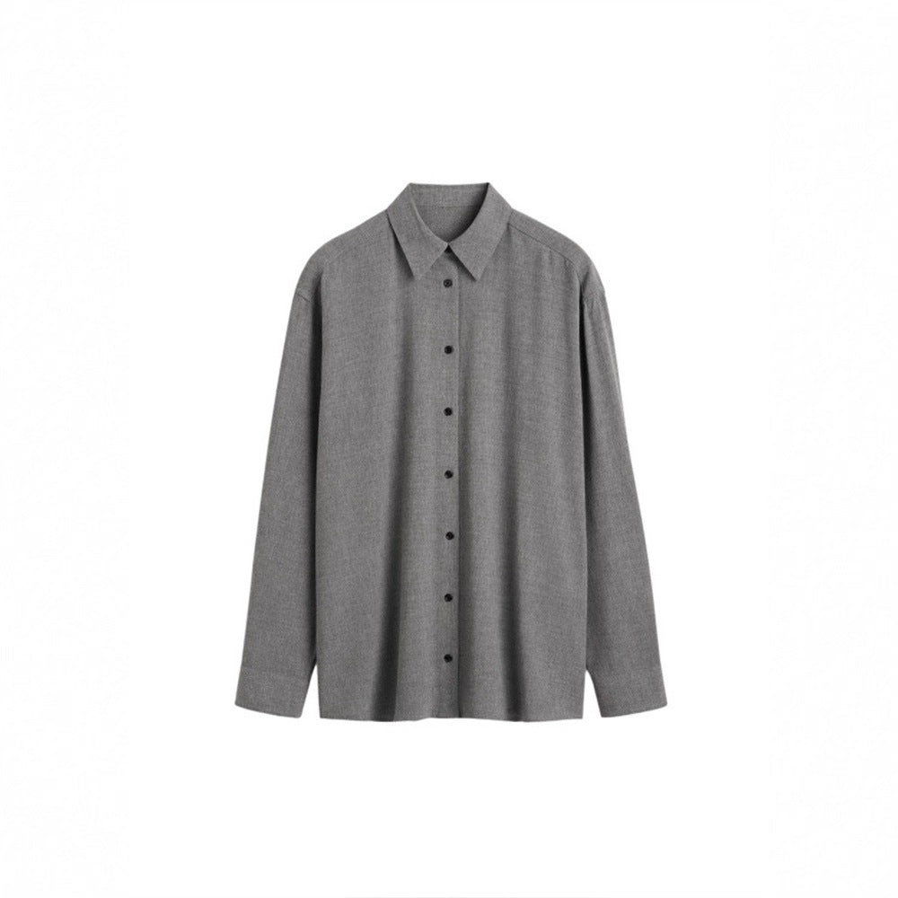 Kvinders oversized skjorte bluse med moderne snit og afslappede detaljer Stilla