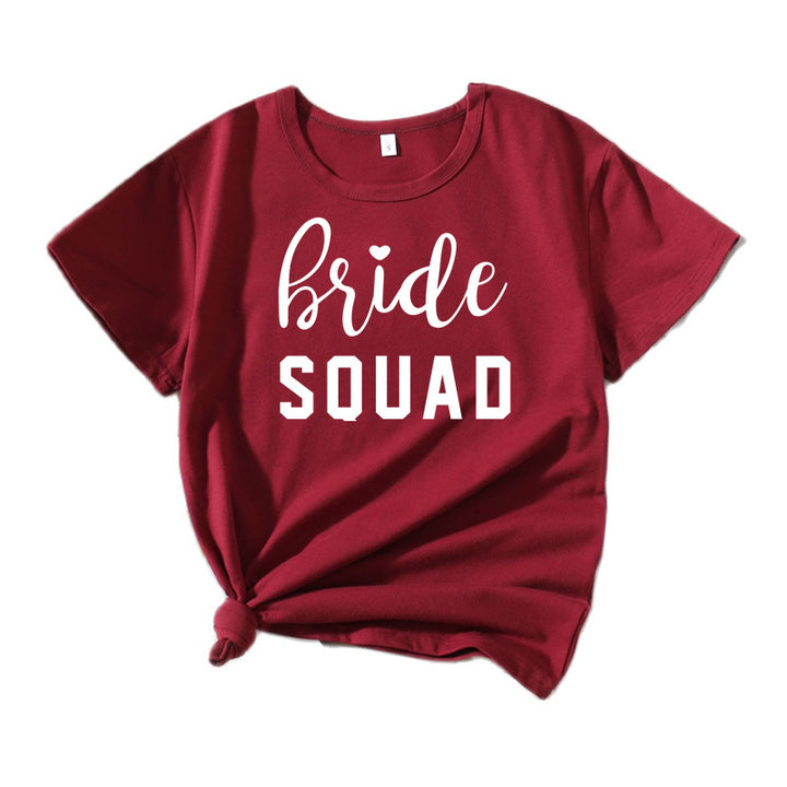 Kvinder Fritid Brudetribe Grafik T-shirt Stilla