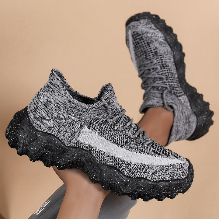 Herrernes strik-sneakers med skridsikker sål og elastisk indgang Stilla