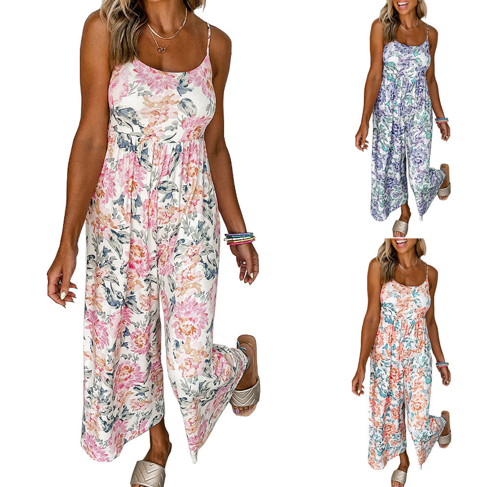 Dame Floral Print Bred-Ben Jumpsuit Stilla
