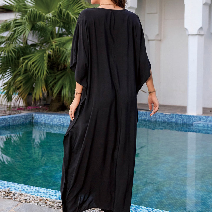Dame Kaftan med detaljeret håndbroderi og afslappet snit Stilla