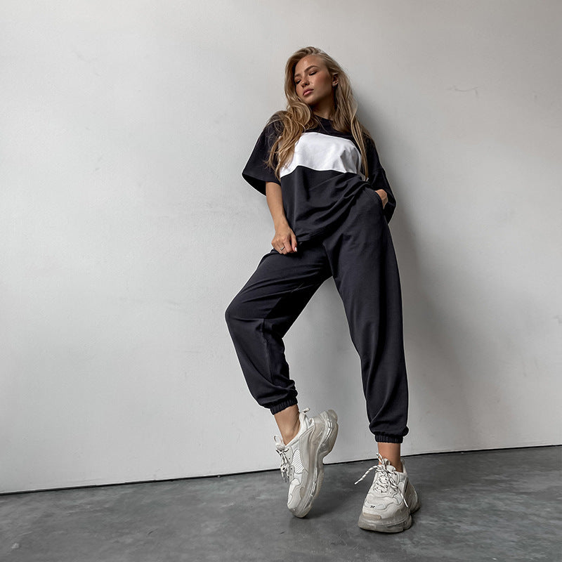 Dame afslappet sportssæt med oversized top og behagelige joggingbukser Stilla