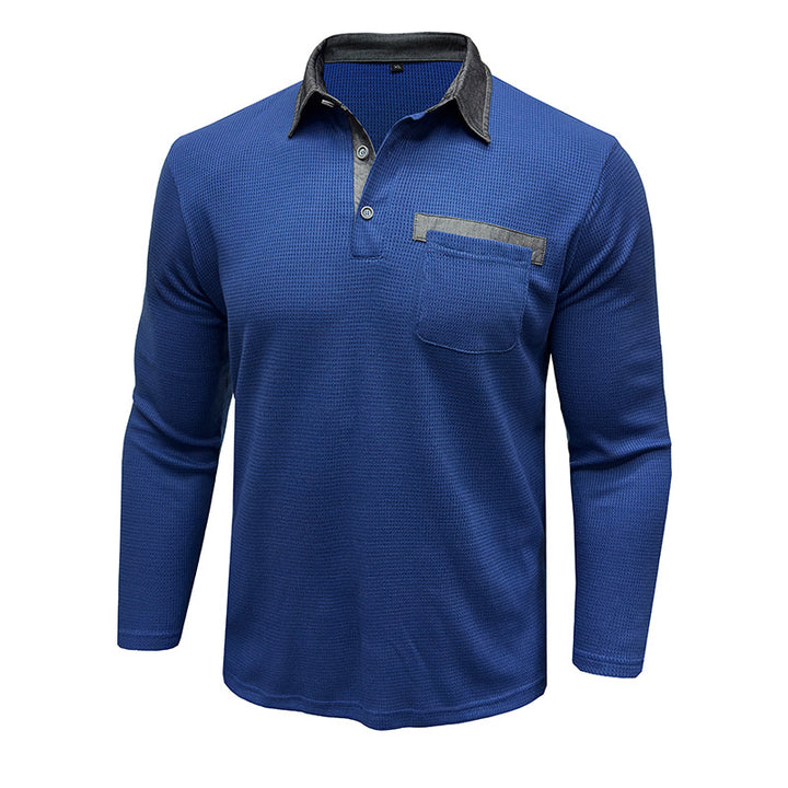 Herrer langærmet polo T-shirt Stilla