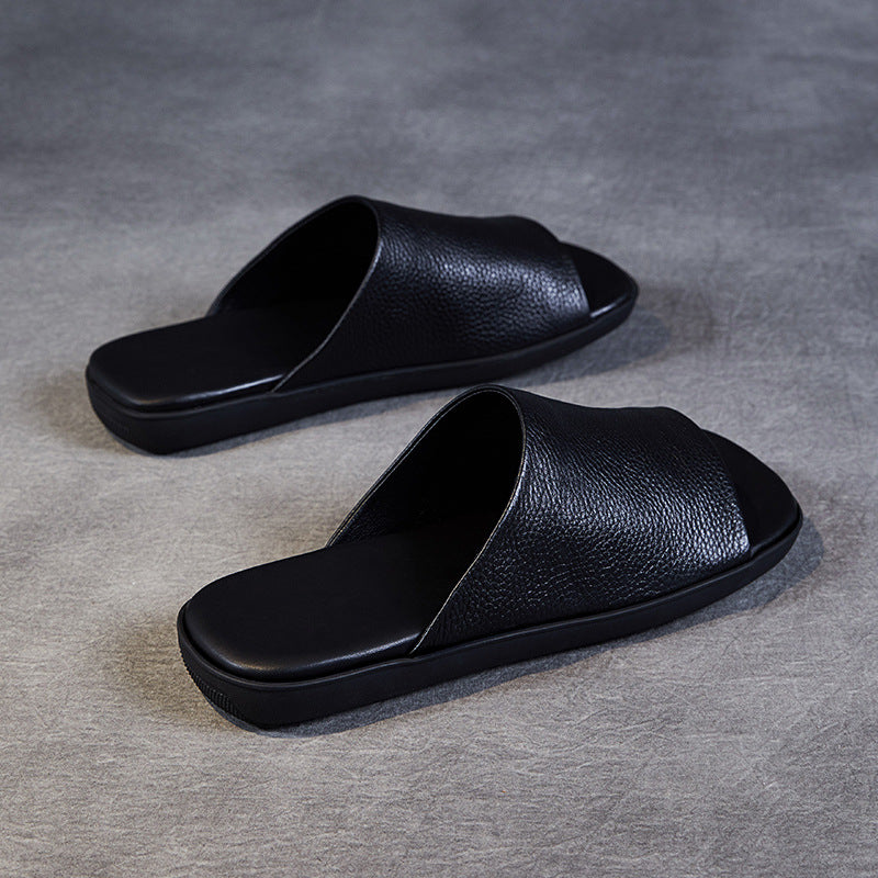 Herre Læder Slide Sandaler Stilla