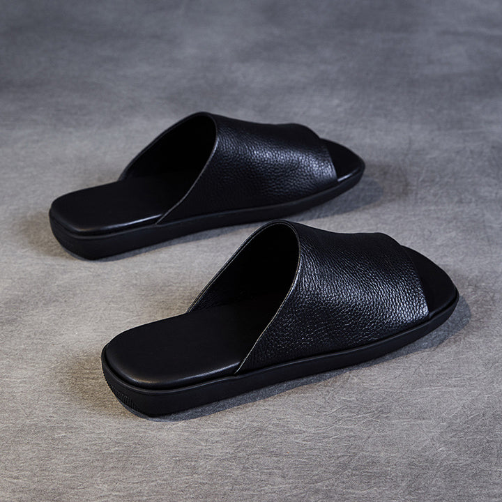 Herre Læder Slide Sandaler Stilla