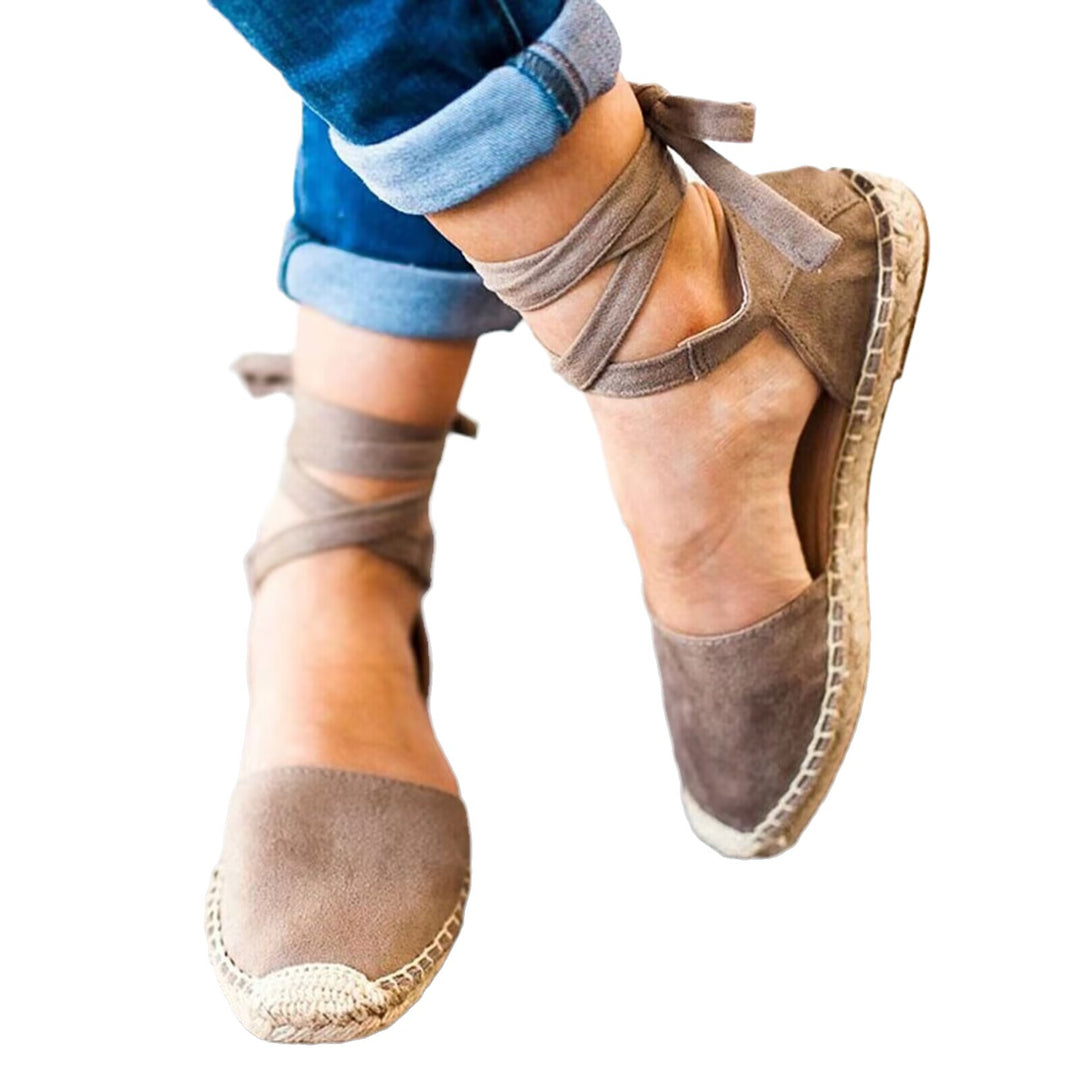 Dame Elegante og afslappede Espadrilles med bindbare remme Stilla