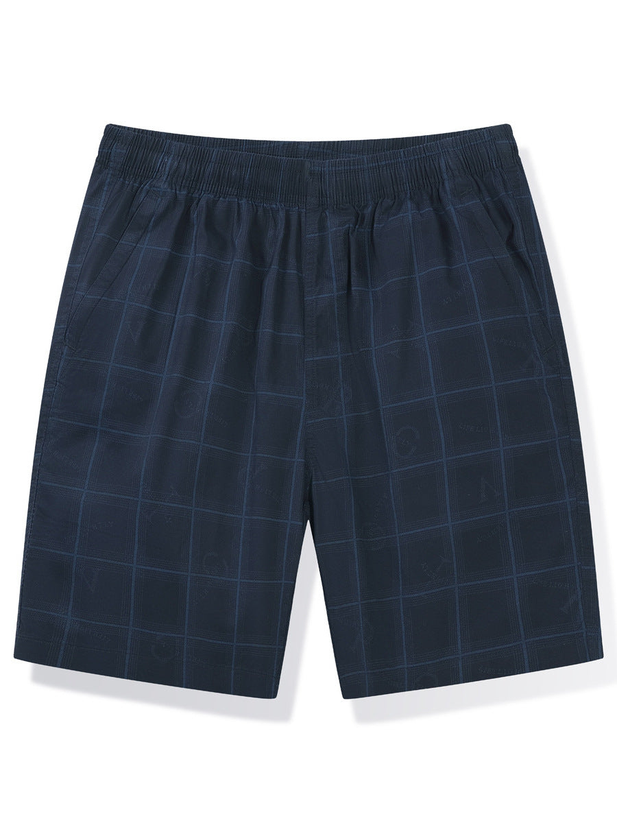 Herrer casual shorts i moderne ternet mønster Stilla