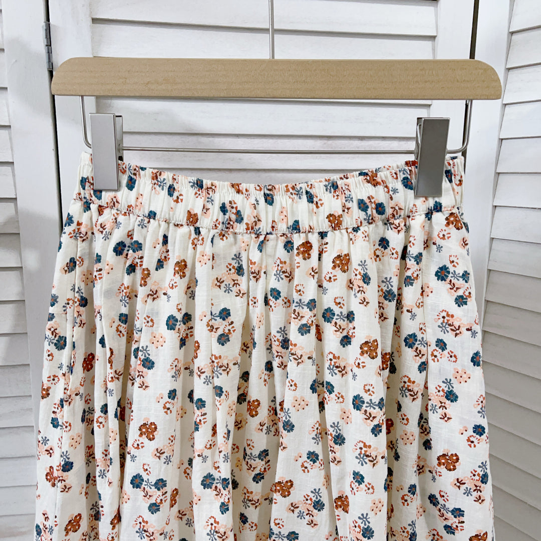 Femme Floral Maxi-Nederdel med elastisk talje Stilla