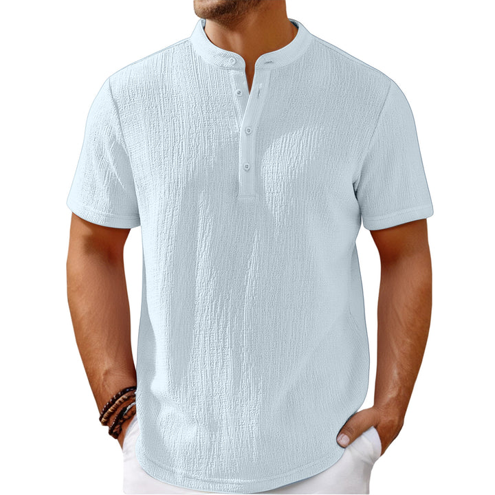 Herrer Poloshirt med struktureret design Stilla