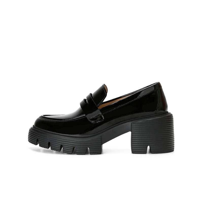 Kvinder chunky hæl loafers Stilla