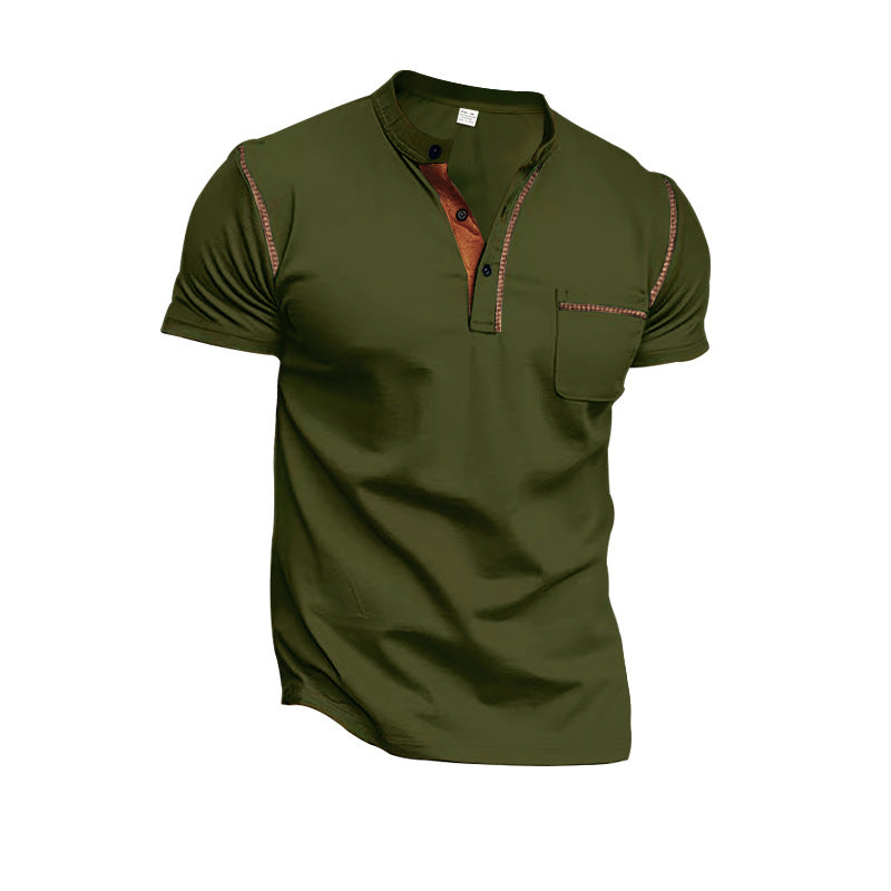 Herren poloshirt med moderne krave og praktiske knapdetaljer Stilla