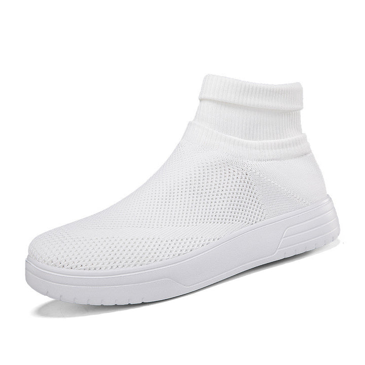 Herrer High-Top Åndbar Strik-Sneaker med Dæmpning Støtte Stilla