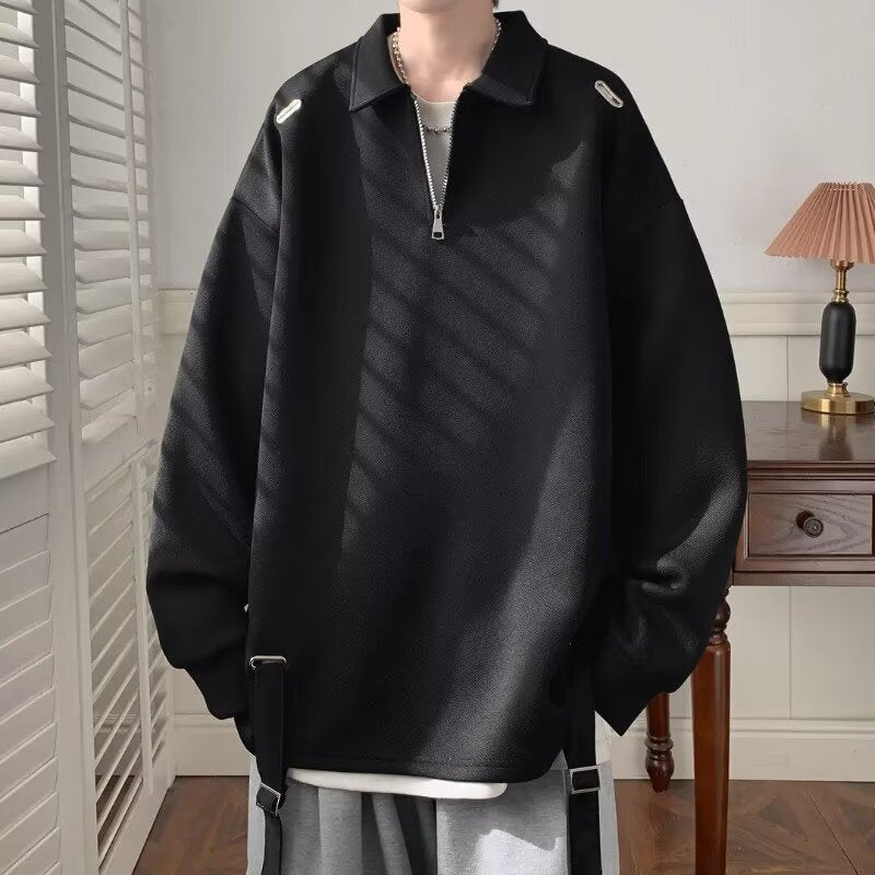 Damer Sporty Pullover med moderne ståkrave og funktionel lynlås Stilla