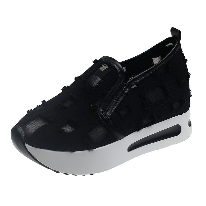 Dame Slip-On Sneakers med struktureret overmateriale og behagelig polstring Stilla
