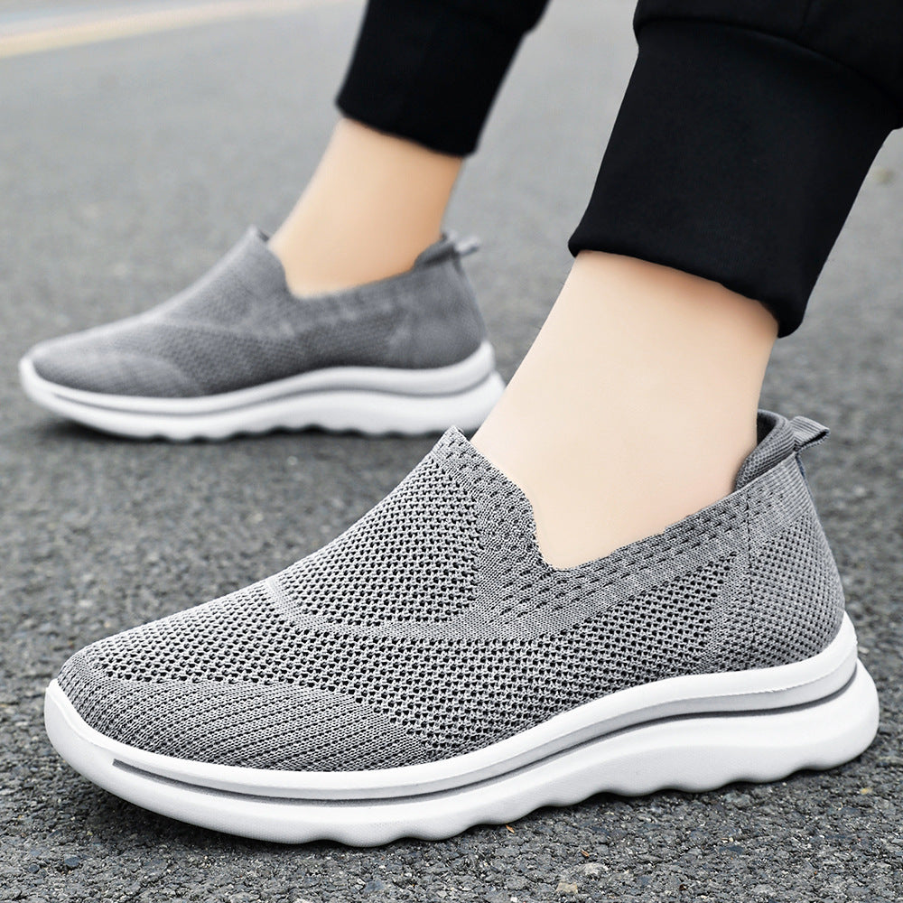 Dame Åndbare Slip-On Sneakers med elastisk Struktur Stilla