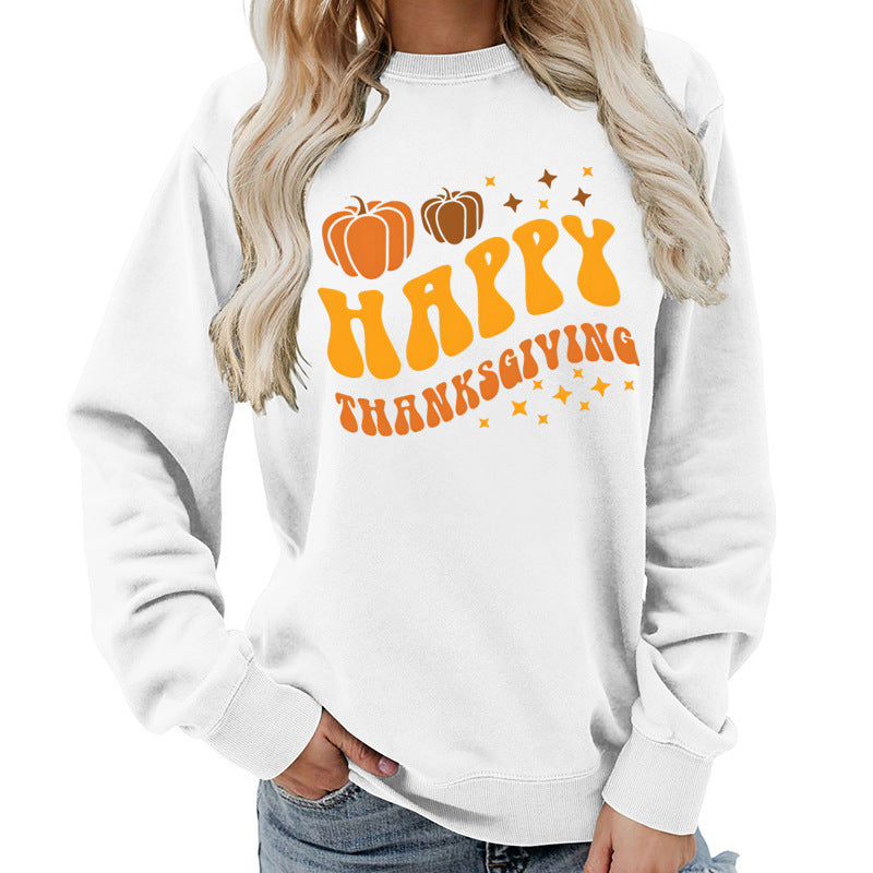 Dame sweater med festligt græskar motiv og behagelig pasform Stilla