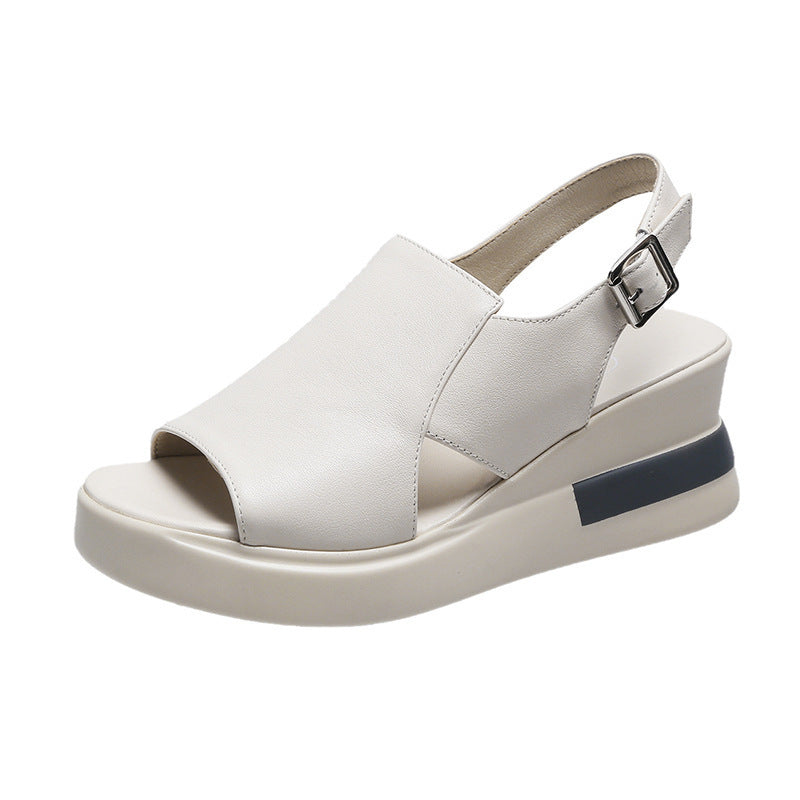 Dame platform-sandaler med justerbar rem og ergonomisk fodbedesign Stilla
