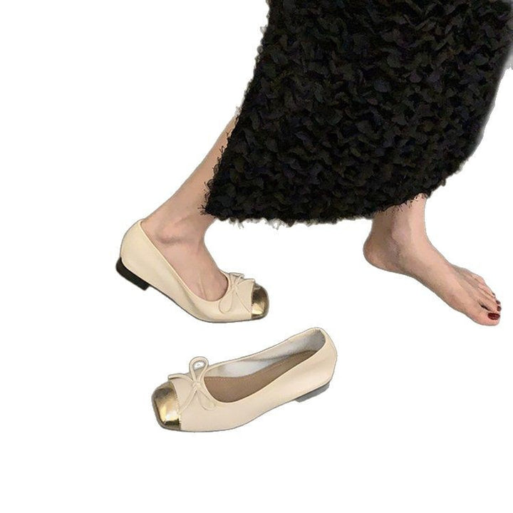 Dame Ballerinas med dekorativt sløjfe-design og komfortabelt fodseng Stilla