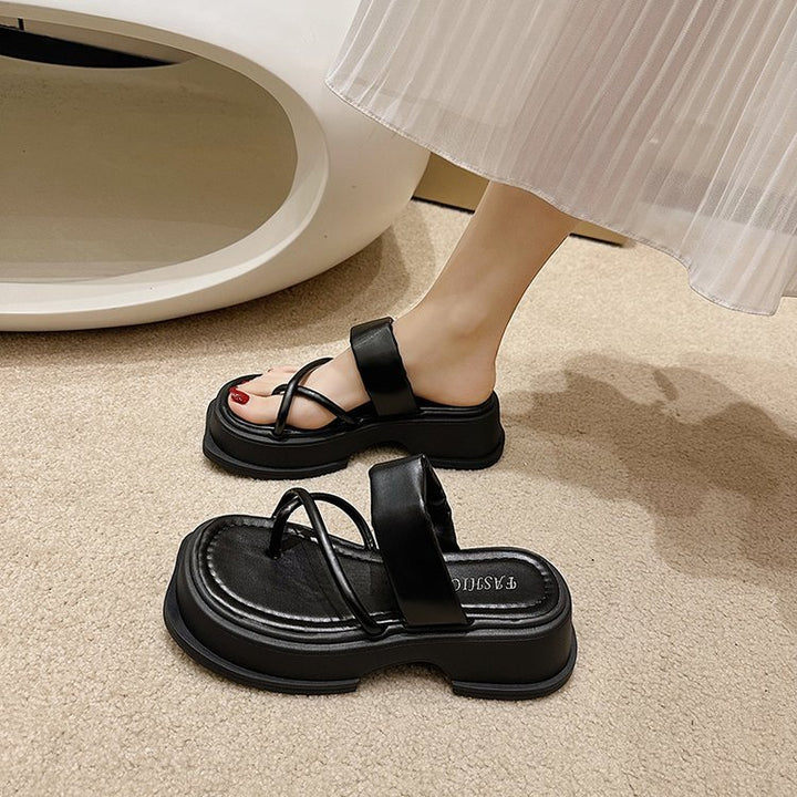 Dame Behagelige Plateau-sandaler med justerbare remme og ergonomisk fodseng Stilla