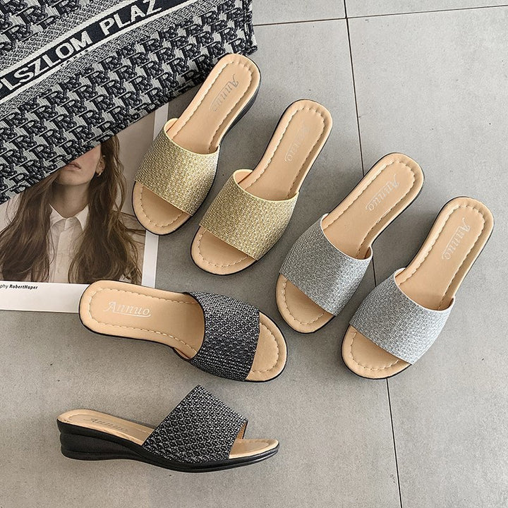 Dame elegante Mules i moderne glamour-stil med smagfulde accenter Stilla