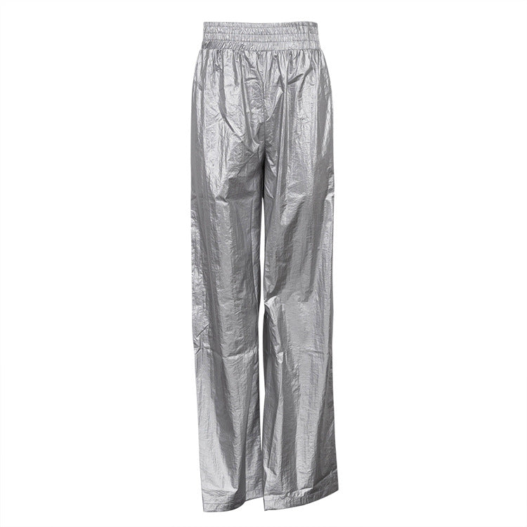 Dame Sporty Palazzo-bukser med elastisk talje Stilla