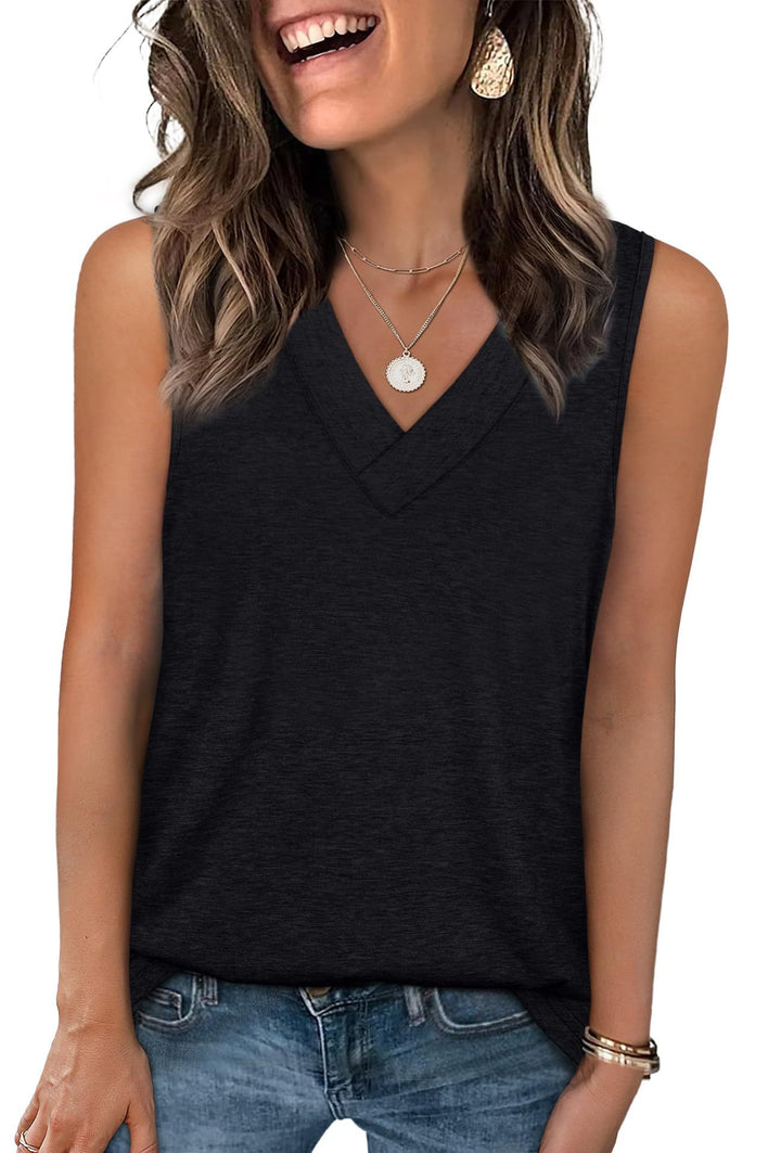 Dame Relaxed Fit V-Udskæring Tanktop Stilla