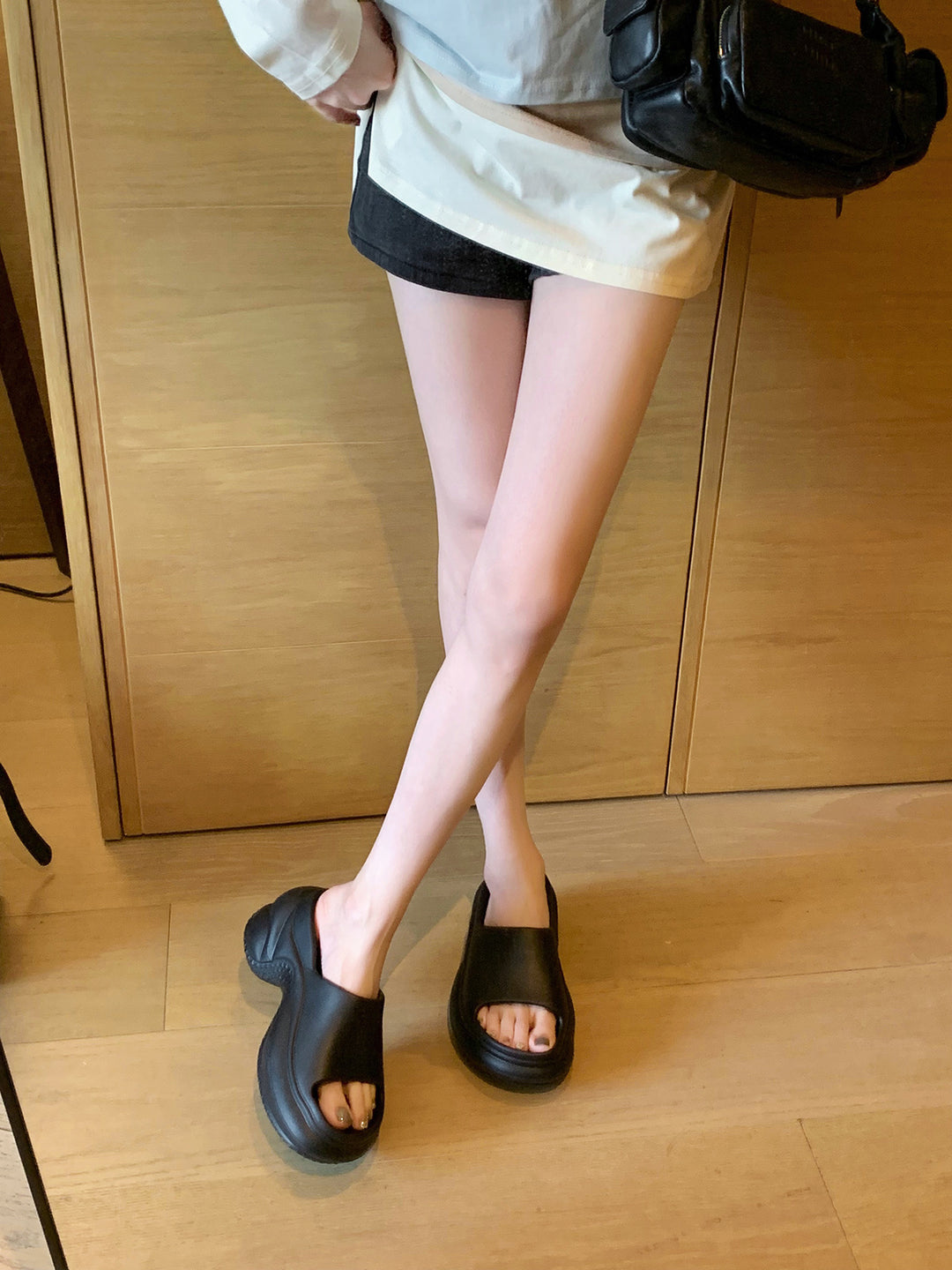 Dame Elegant Åben Bageste Slide Sandaler Stilla