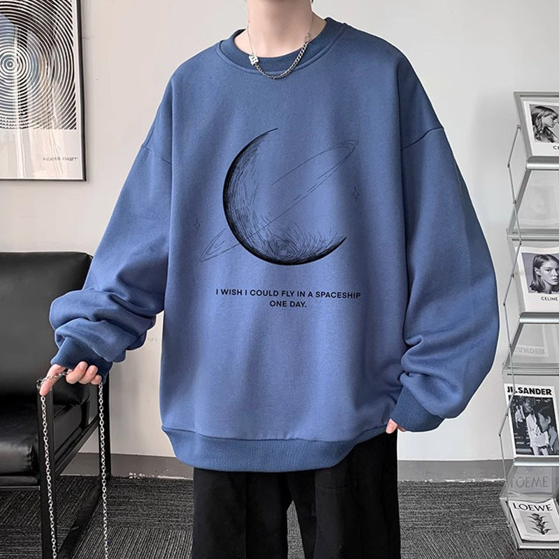 Herrer sweatshirt med kreativt ruminspireret design og løs pasform Stilla
