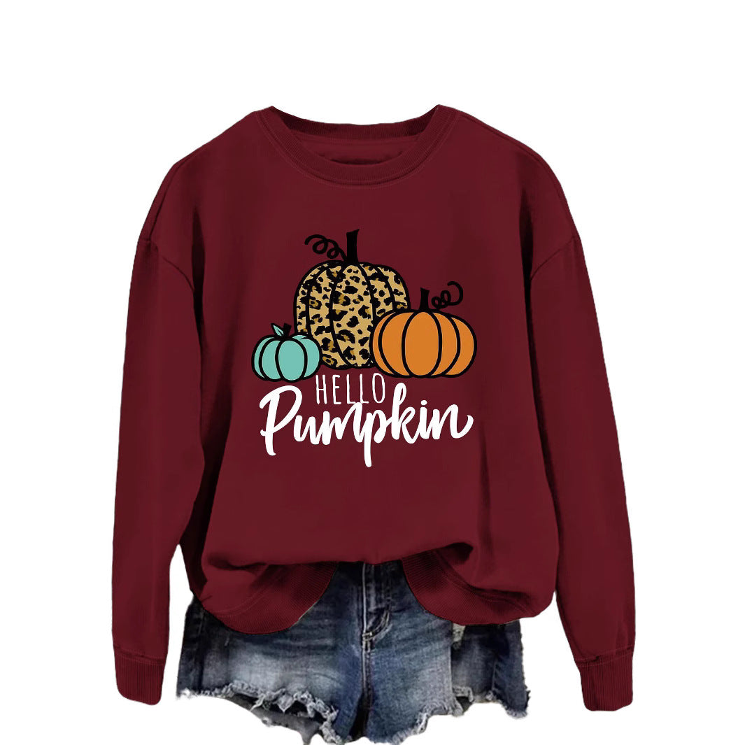 Kvinders sweatshirt med kreativt efterårsdesign og afslappet pasform Stilla