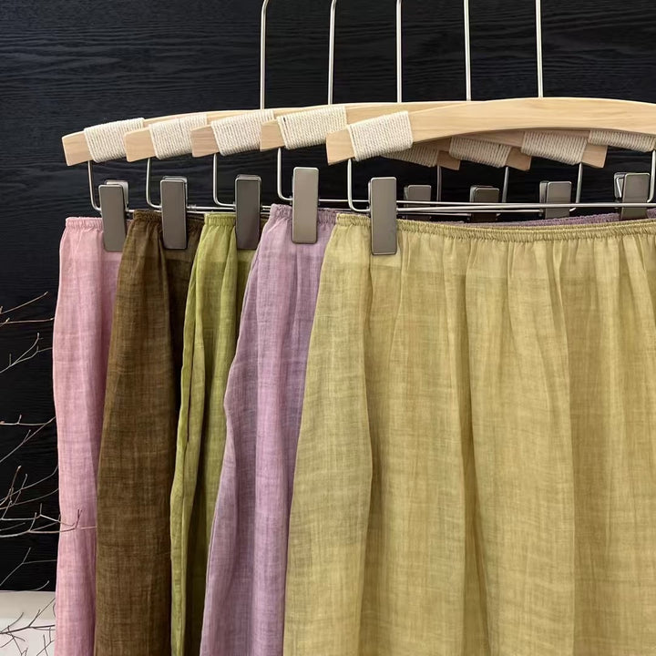 Femme Flydende Maxikjole med Elastisk Talje Stilla