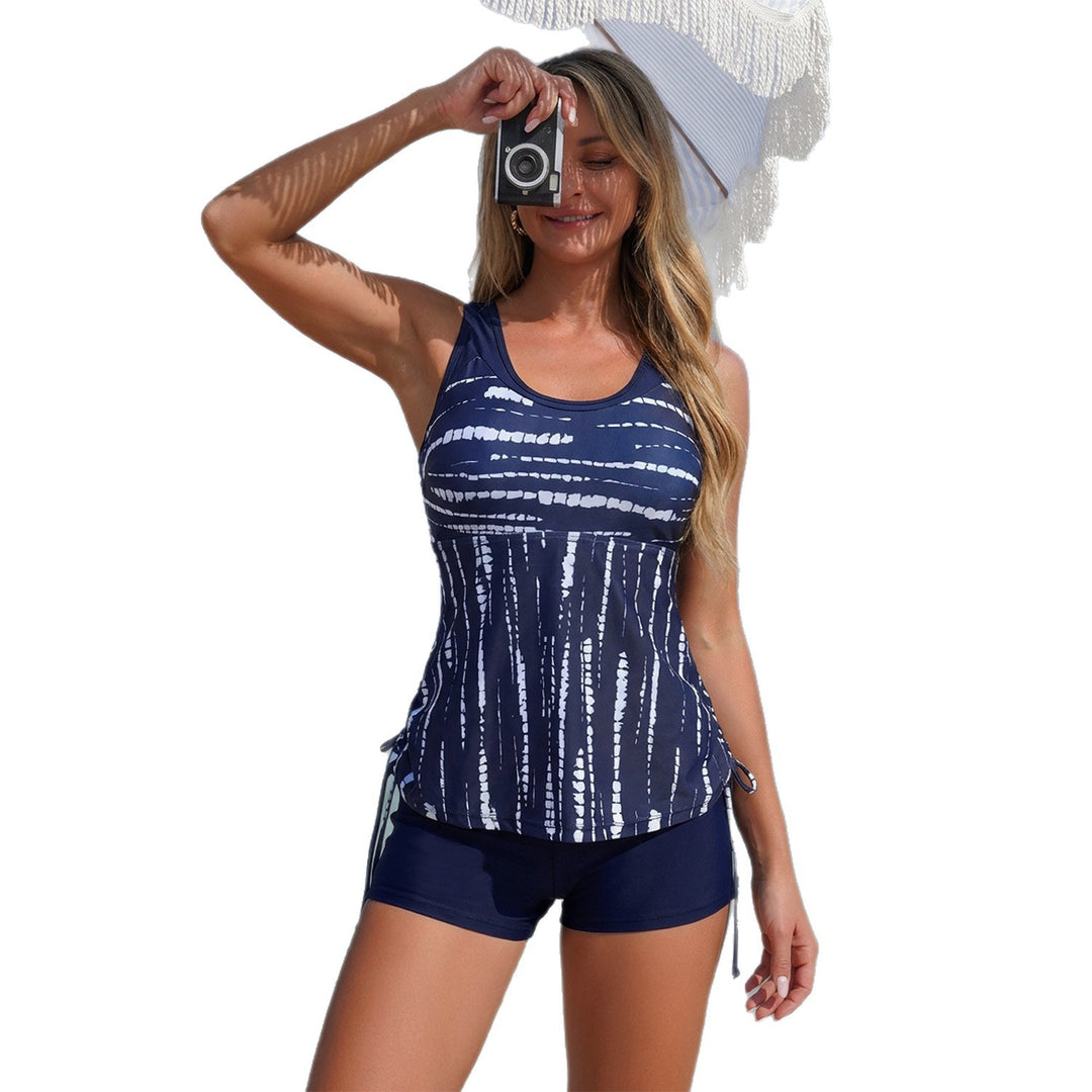 Dame Sporty badetop med integreret shorts Skovae