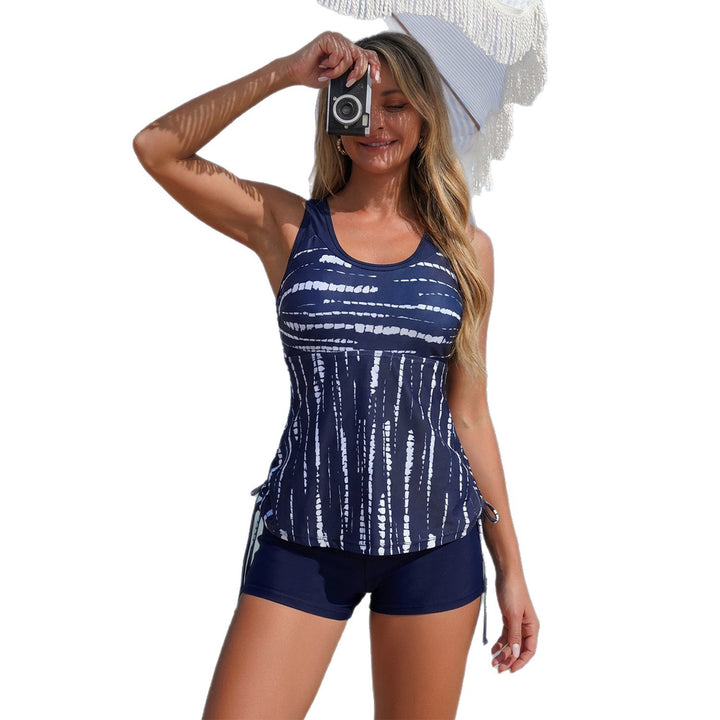 Dame Sporty badetop med integreret shorts Skovae