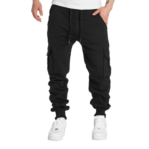 Herre Cargo-Joggingbukser med praktiske lommer og elastisk talje Stilla