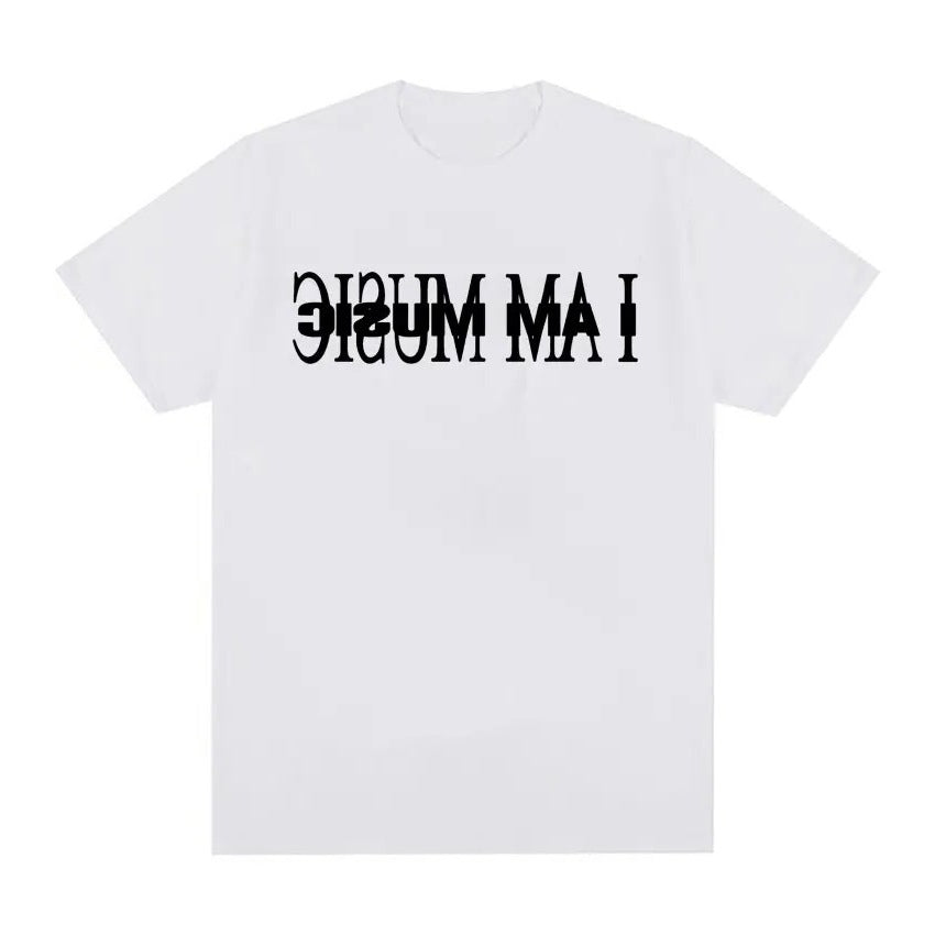 Dame T-Shirt med moderne typografi-tryk Skovae
