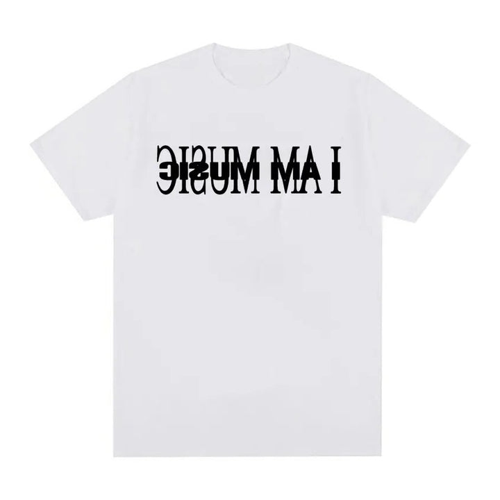 Dame T-Shirt med moderne typografi-tryk Skovae