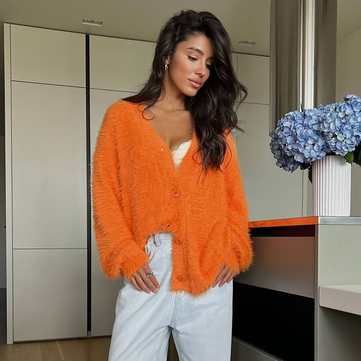 Damer Cozy Knit Cardigan Stilla