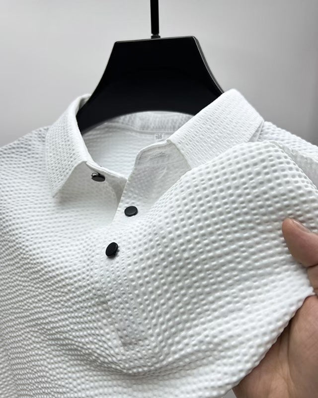Herre struktureret Performance Polo Stilla