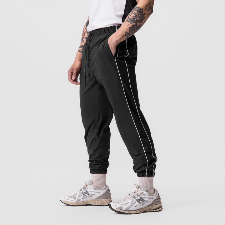 Herrer Sporty Joggingbukser med moderne kontrastindsatser Stilla