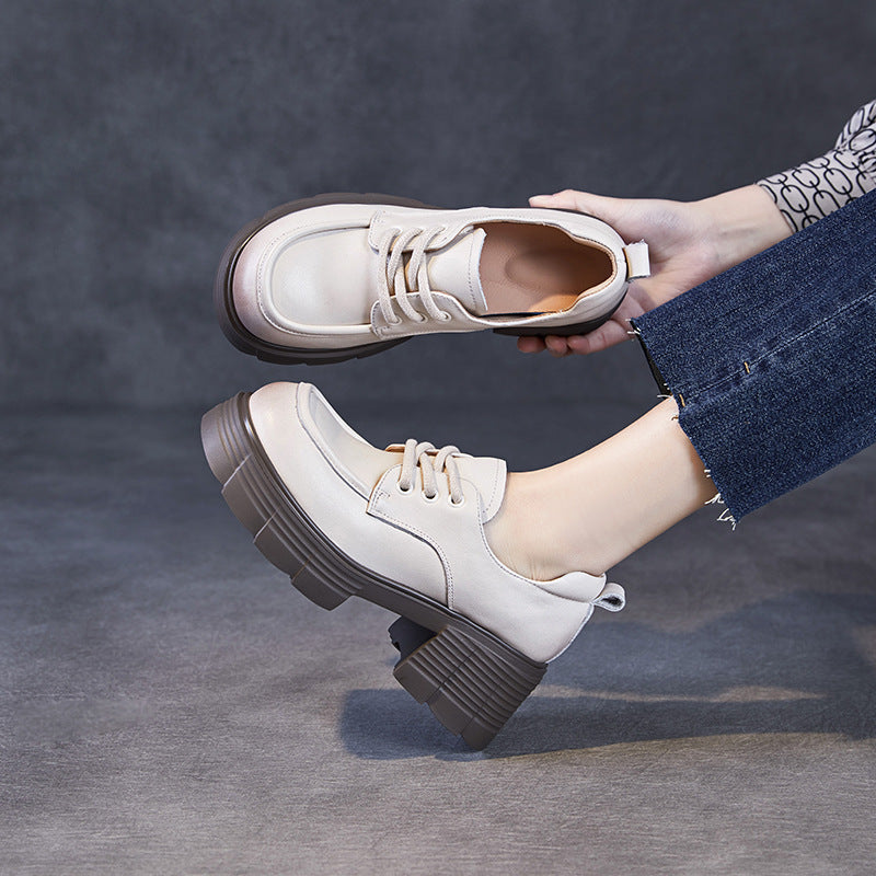 Dame Chunky Platform Oxfords med elegant silhuet Stilla