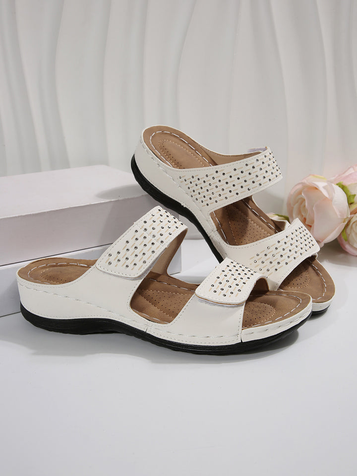 Dame Stilfulde Soft Cushion Slide Sandaler Stilla