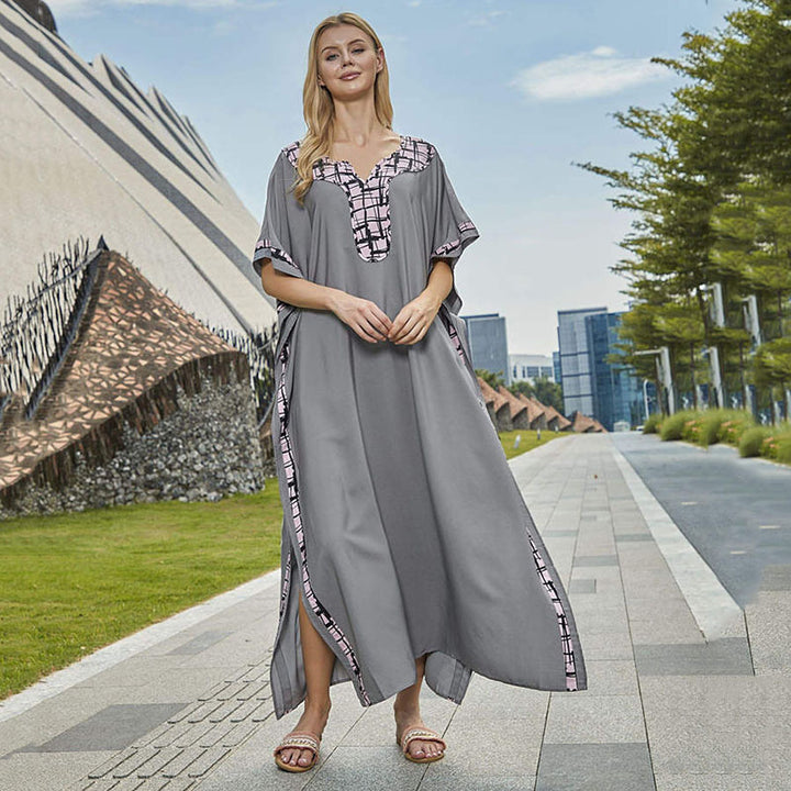 Dame Strandtunika i moderne kaftan-stil med elegante detaljer Stilla